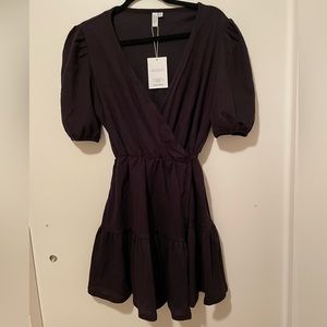 & Other Stories Wrap Dress - Black - Size Small